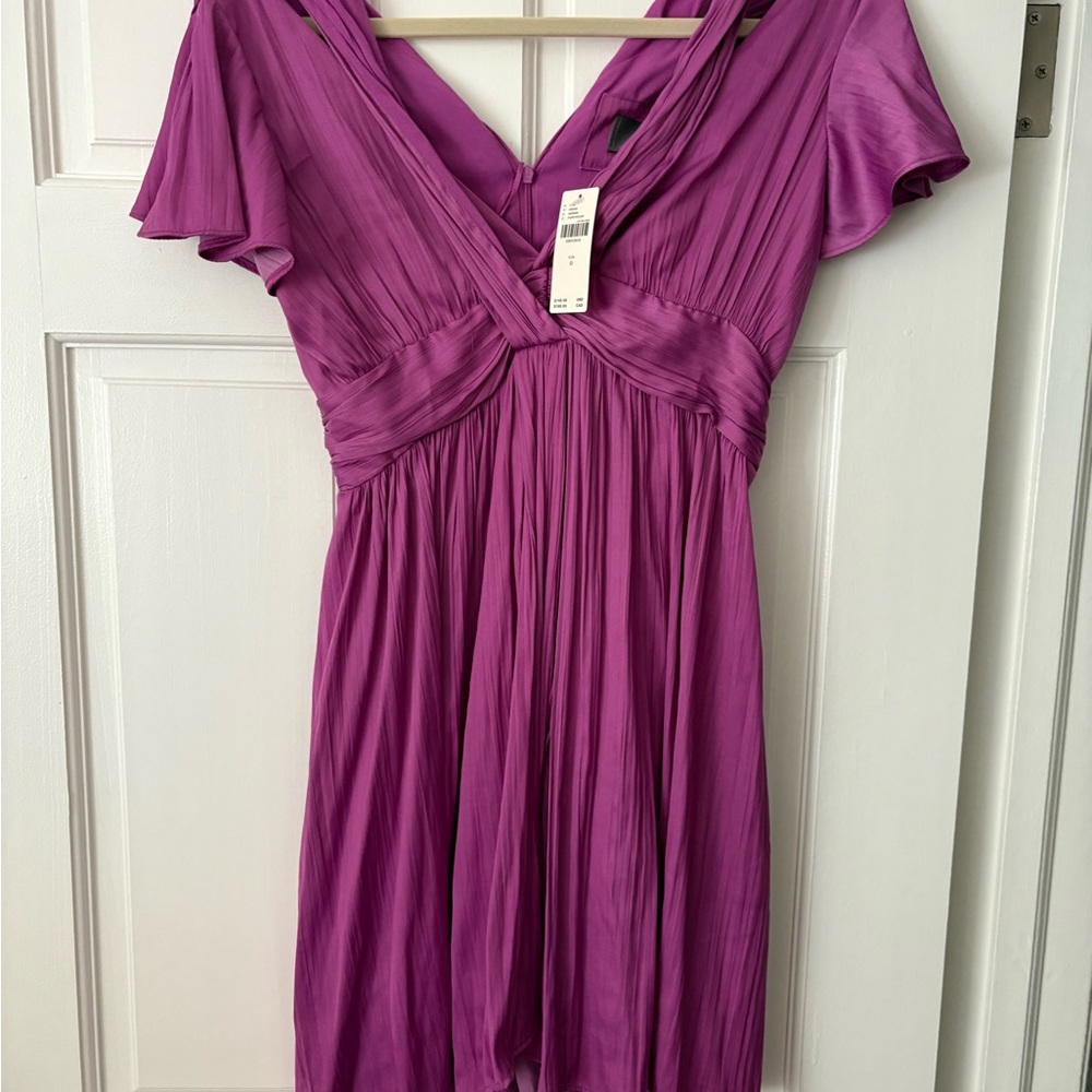Anthropologie Fuchsia Midi Dress